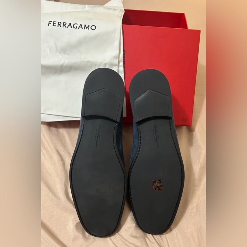 Salvatore Ferragamo Dark Blue Loafers - Picture 2 of 4